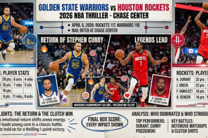 Golden State Warriors vs Houston Rockets Match Player Stats