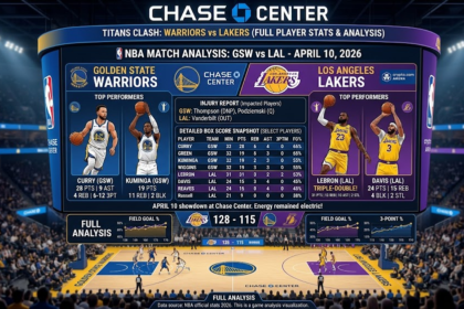 Golden State Warriors vs Lakers Match Player Stats