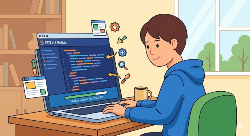 edit code GDTJ45 builder software
