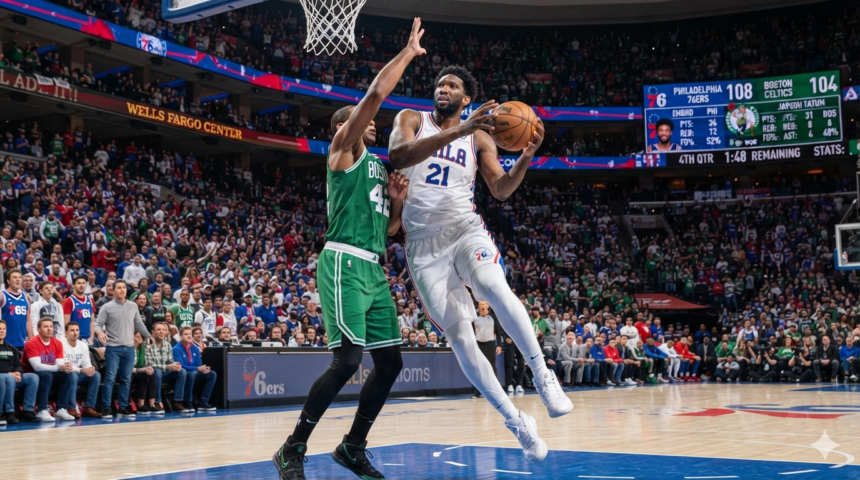 76ers vs Boston Celtics match player stats