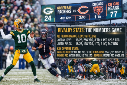 green bay packers vs chicago bears match player stats